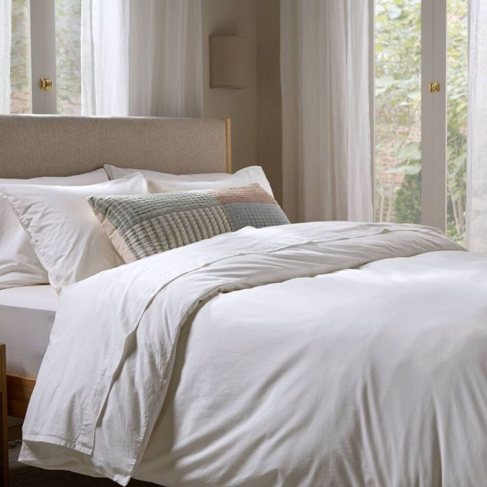 Parachute - King Casual Organic Cotton Sheet Set White - Parac White - Picture 3 of 4